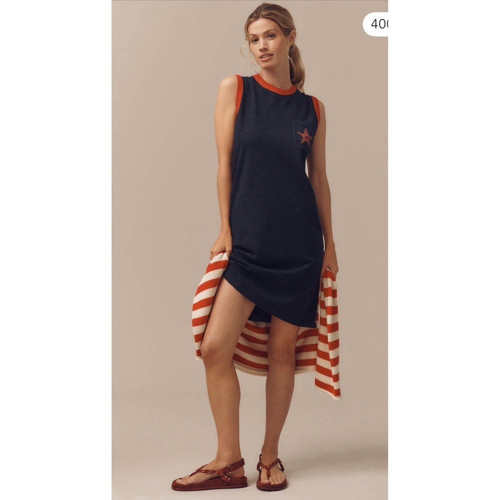 Anthropology Sundry Dress Deep Navy Size M